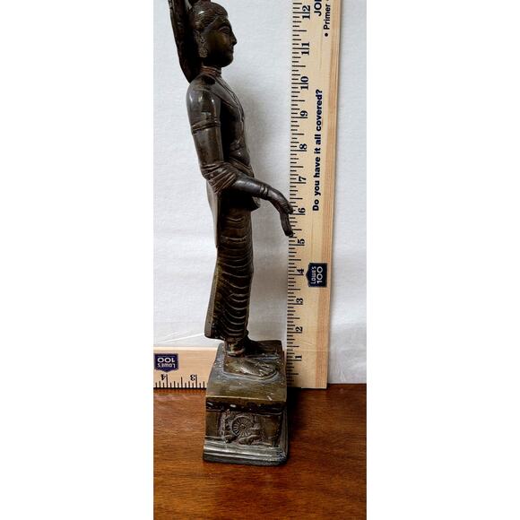 Standing bodhisattva Maitreya the future Buddha, India 19th/20th century - Picture 7 of 15